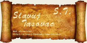 Slavuj Tasovac vizit kartica
